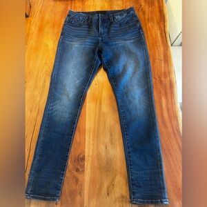 Mens Buckle Black jeans curvy skinny 32